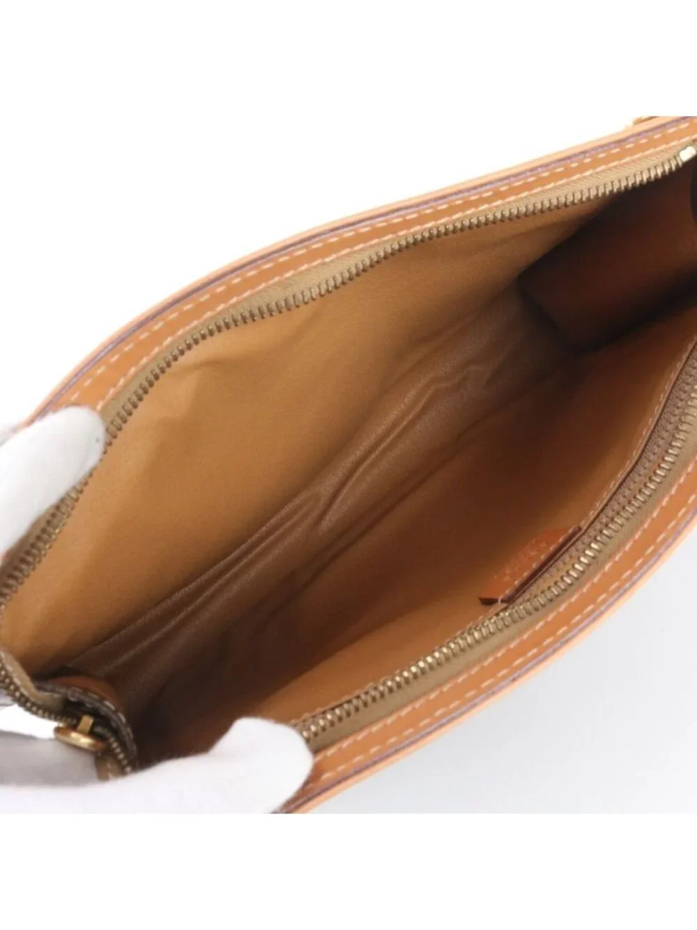 Celine Macadam Leather Clutch Pouch Business Brown